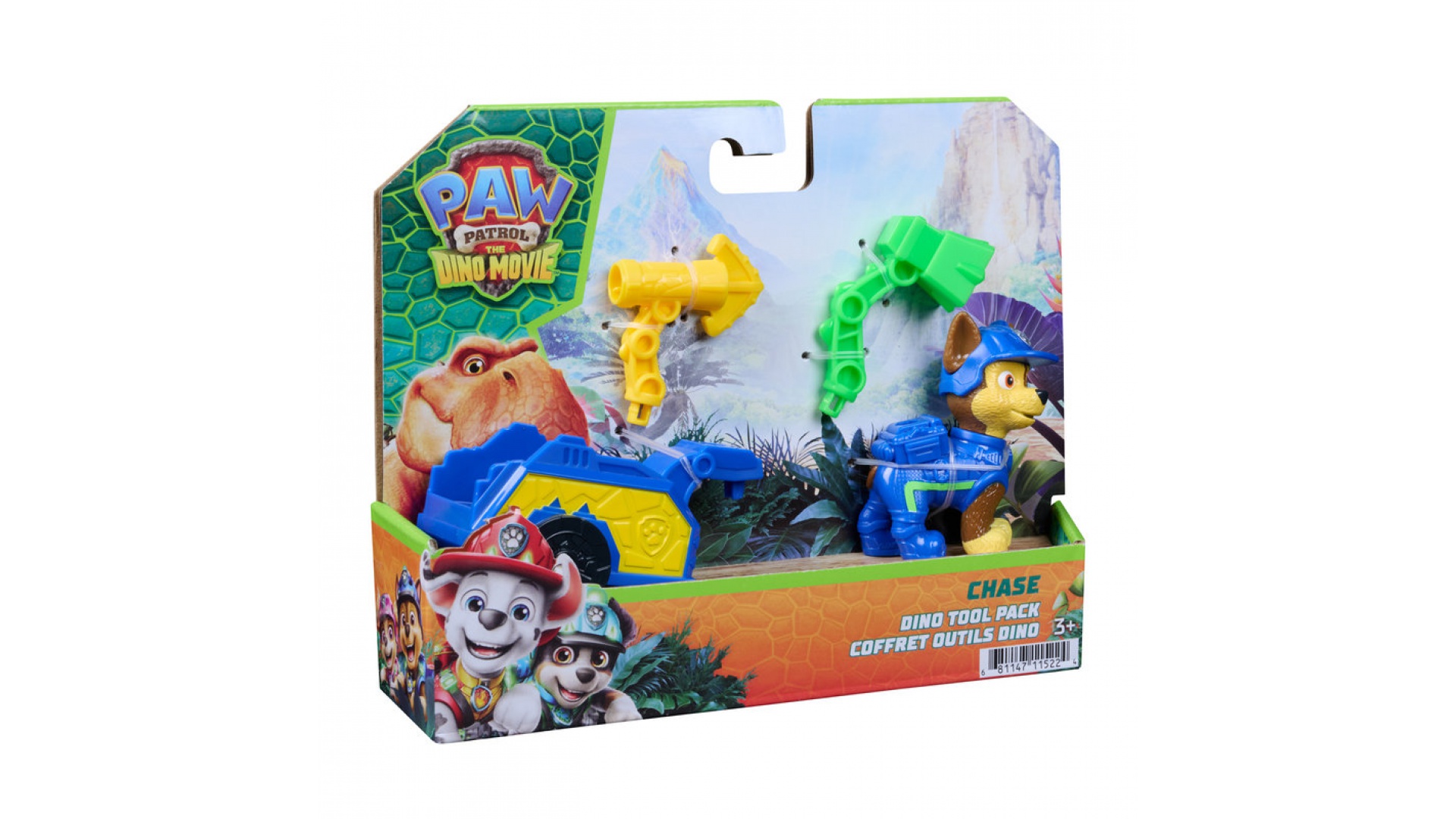 Patrula căţeluşilor The Dino Movie: figurina cu cărucior Chase