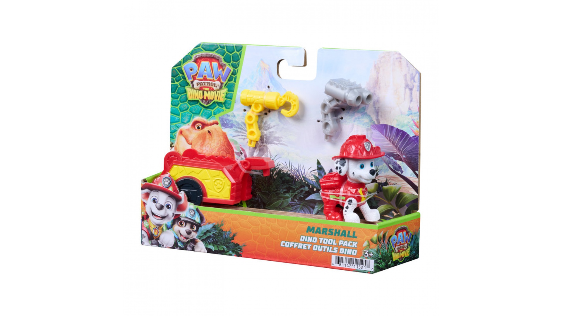 Patrula căţeluşilor The Dino Movie: figurină cu remorcă Marshall