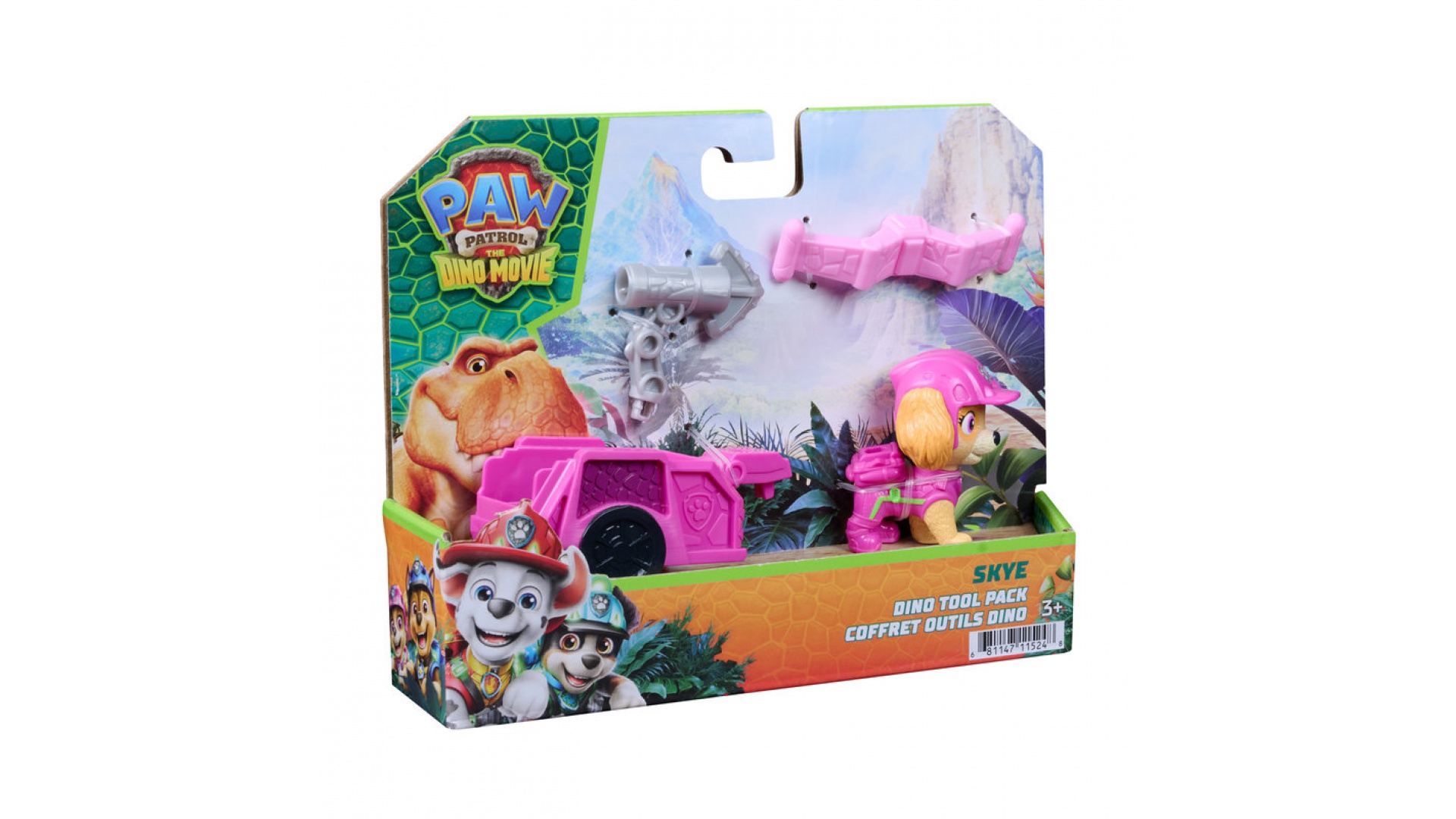 Patrula căţeluşilor The Dino Movie: figurina cu cărucior Skye