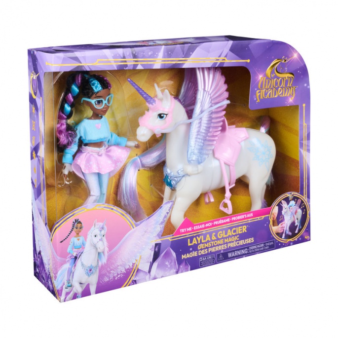 Unicorn Academy Layla und Glacier mit Licht und Sound
