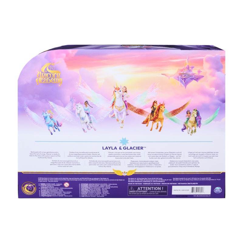 Unicorn Academy Layla und Glacier mit Licht und Sound