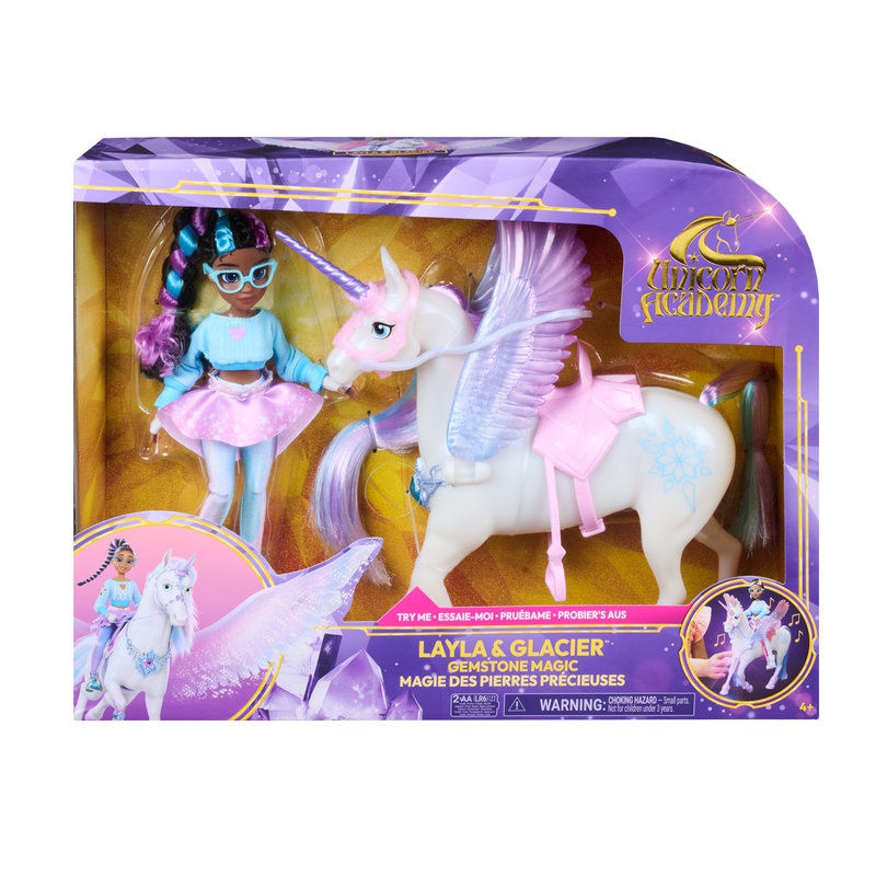 Unicorn Academy Layla und Glacier mit Licht und Sound