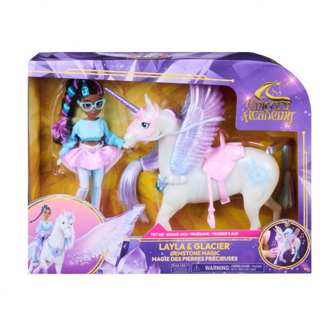 Unicorn Academy Layla und Glacier mit Licht und Sound