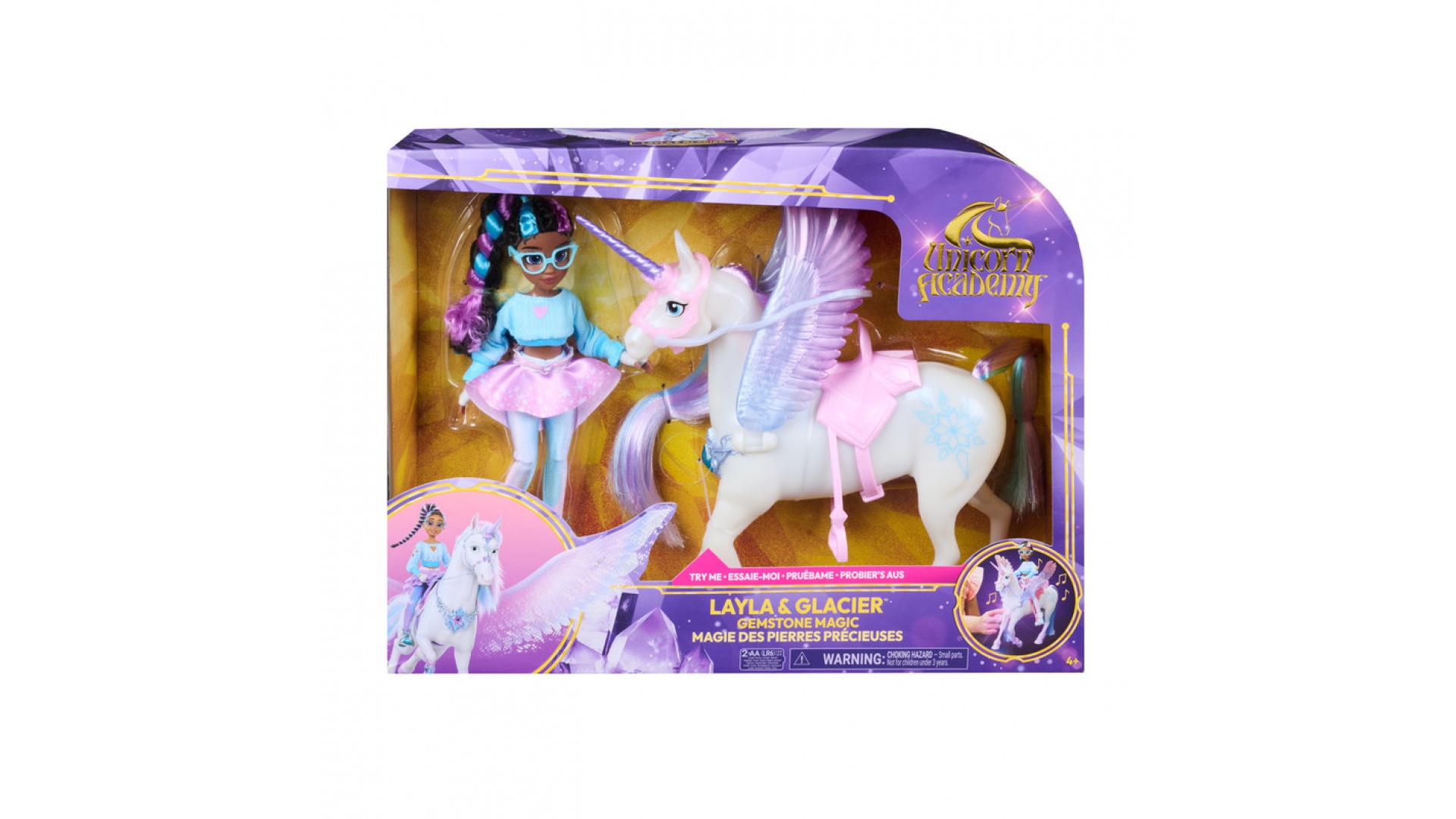 Academia Unicornilor Layla și Glacier cu lumini și sunete
