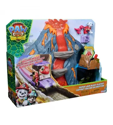 Paw Patrol Missione dinosauri: set vulcano con effetti