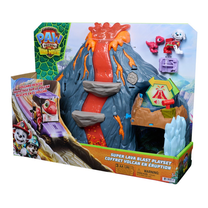 Paw Patrol Der Dino Film: Vulkan Set mit Effekten
