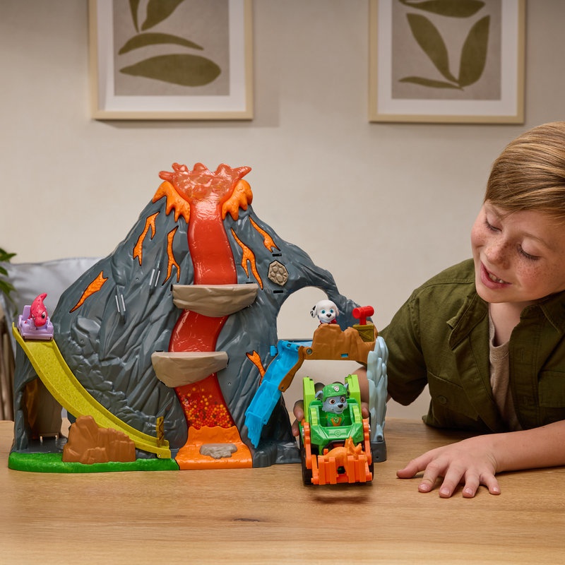 Paw Patrol Der Dino Film: Vulkan Set mit Effekten