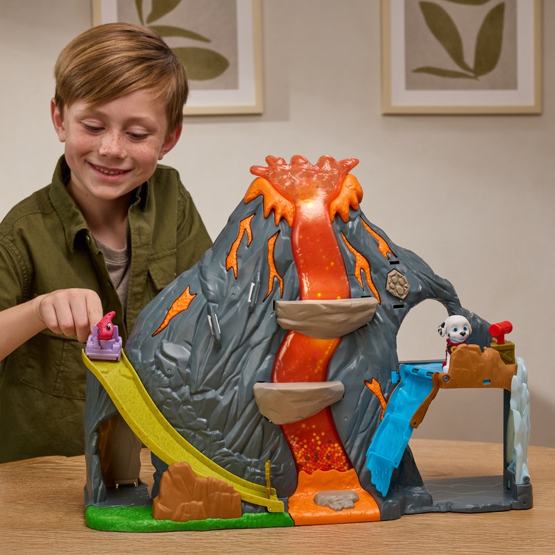 Paw Patrol Der Dino Film: Vulkan Set mit Effekten