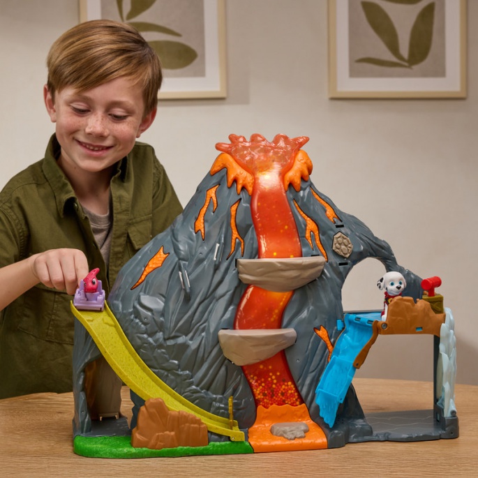 Paw Patrol Der Dino Film: Vulkan Set mit Effekten