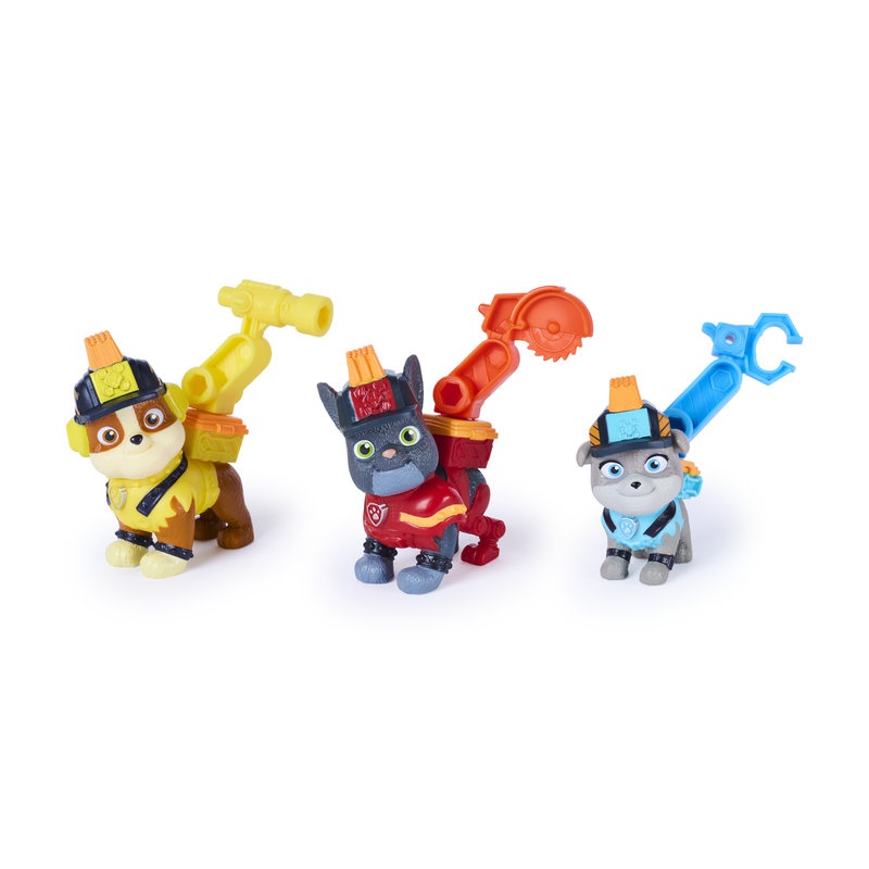 Rubble & Crew 3 Figuren mit 6 Zubehörteilen