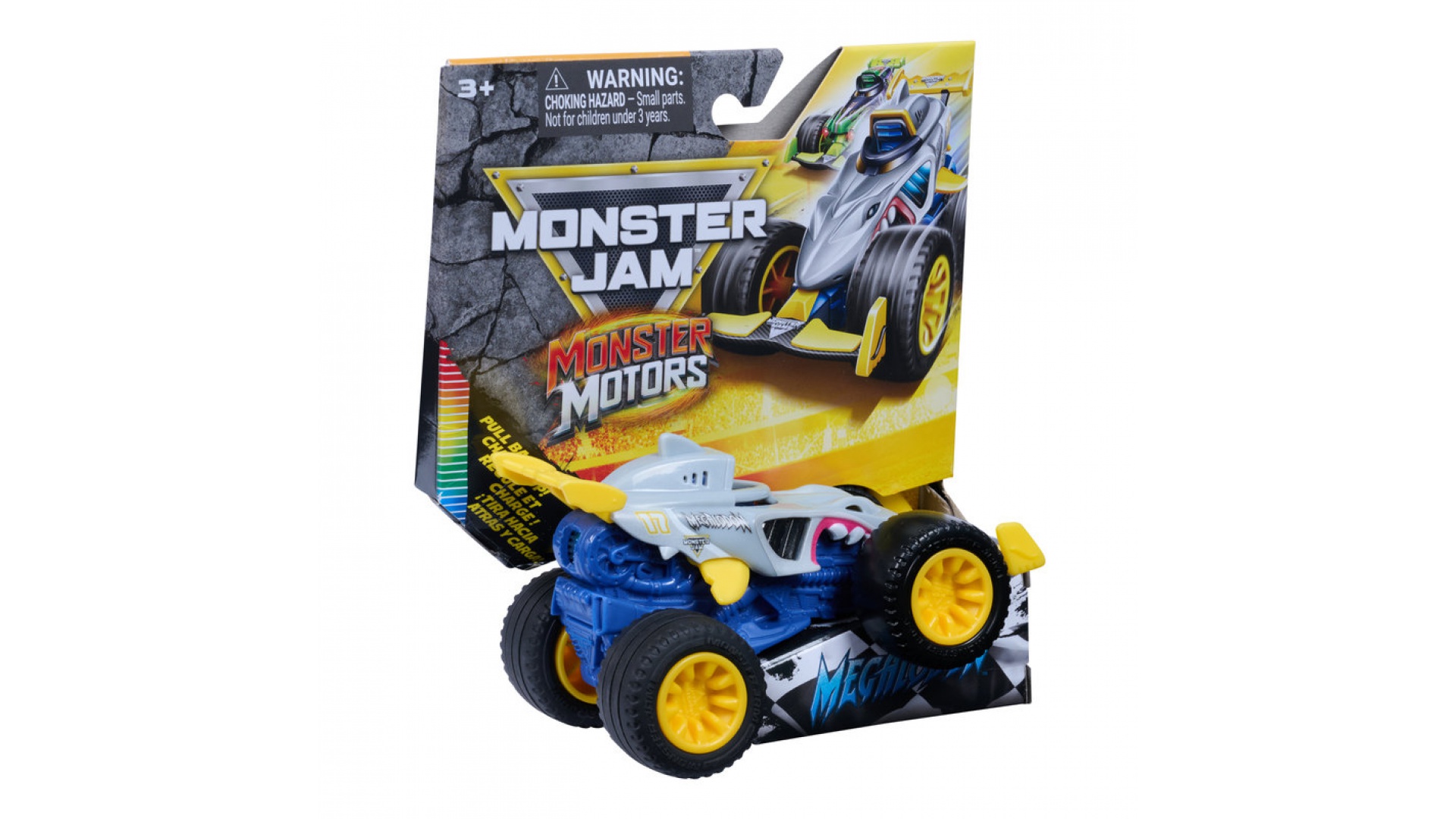 Monster Jam Monster Motor luminoasă Megalodon 1:64