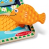 Melissa & Doug hölzerne Puzzle mit Tieren und deren fühlbarer Spur