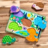 Melissa & Doug hölzerne Puzzle mit Tieren und deren fühlbarer Spur