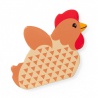 Melissa & Doug Holzpuzzle mit herausspringenden Hühnern