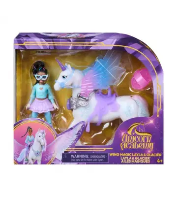 Unicorn Academy ali ali magiche Glacier e Layla 11 cm
