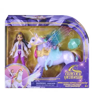 Unicorn Academy ali ali magiche Wildstar e Sophia 11 cm