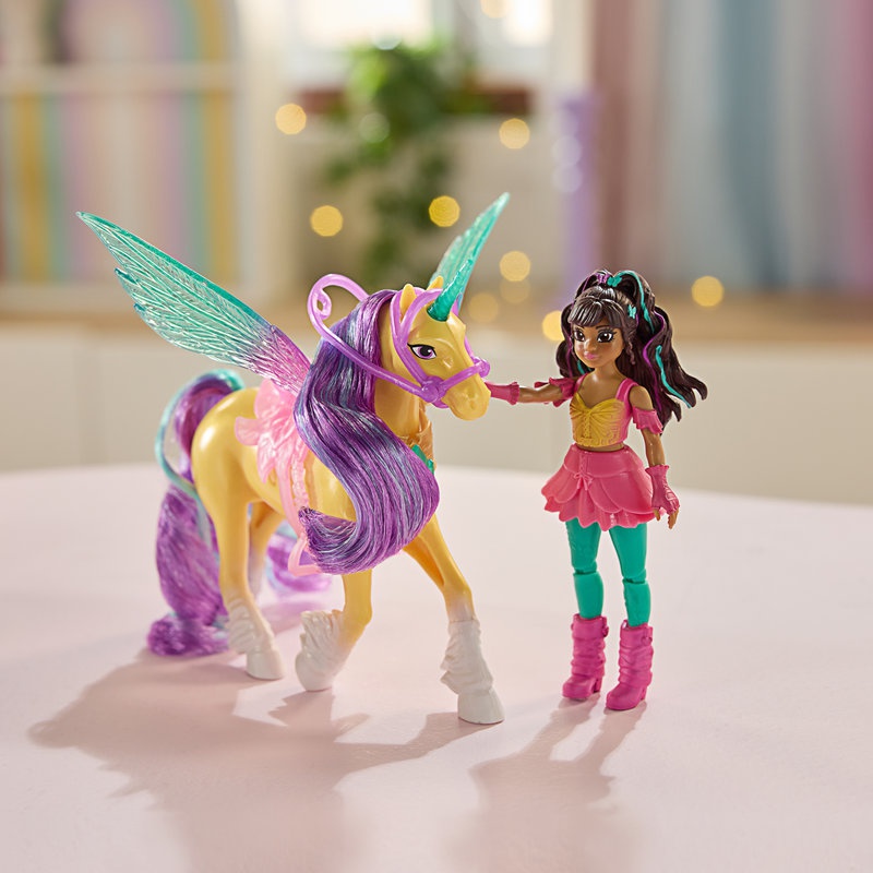 Unicorn Academy magische Flügel Leaf und Ava 11 cm