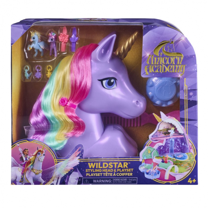 Unicorn Academy Frisierkopf ausklappbar zum Spielset