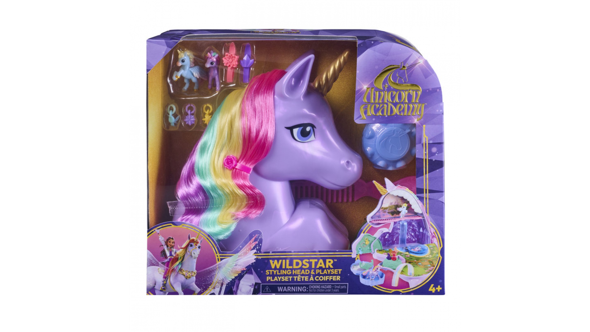 Academia Unicornilor cap de periere pliabil set de joacă