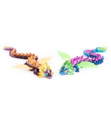 CrystaLynx Dragons velik zložljiv zmaj Solaris 60 cm