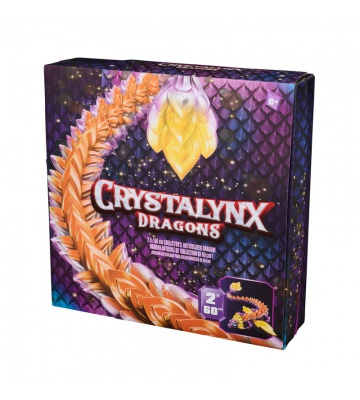 CrystaLynx Dragons velký ohebný drak Solaris 60 cm