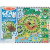 Melissa & Doug Lesene sestavljanka s vrtljivimi zobniki Živali 24 kosov