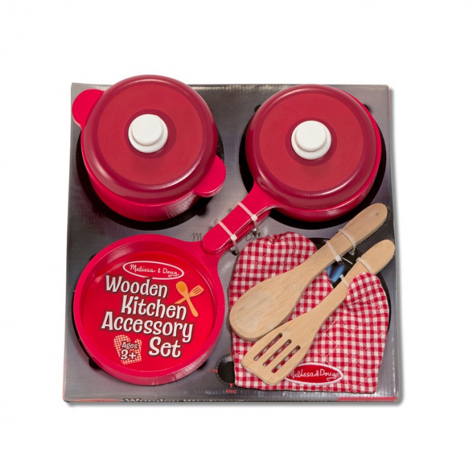 Melissa & Doug Aus Holz Herd und Geschirr für Kinderküche