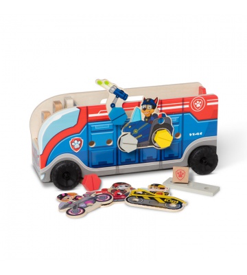 Melissa & Doug Lesene zložljivo reševalno vozilo Tačke na patrulji