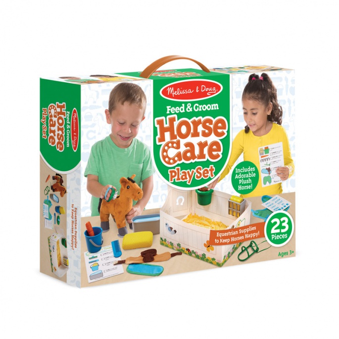 Melissa & Doug Plüschpferd im Stall Spielset