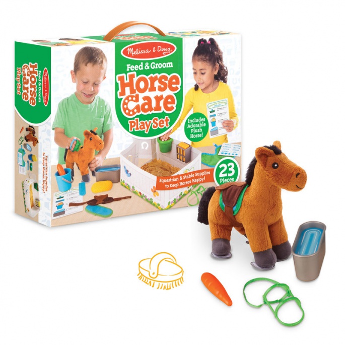 Melissa & Doug Plüschpferd im Stall Spielset