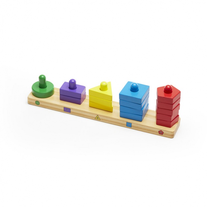 Melissa & Doug Aus Holz Puzzle geometrische Formen 15 Teile