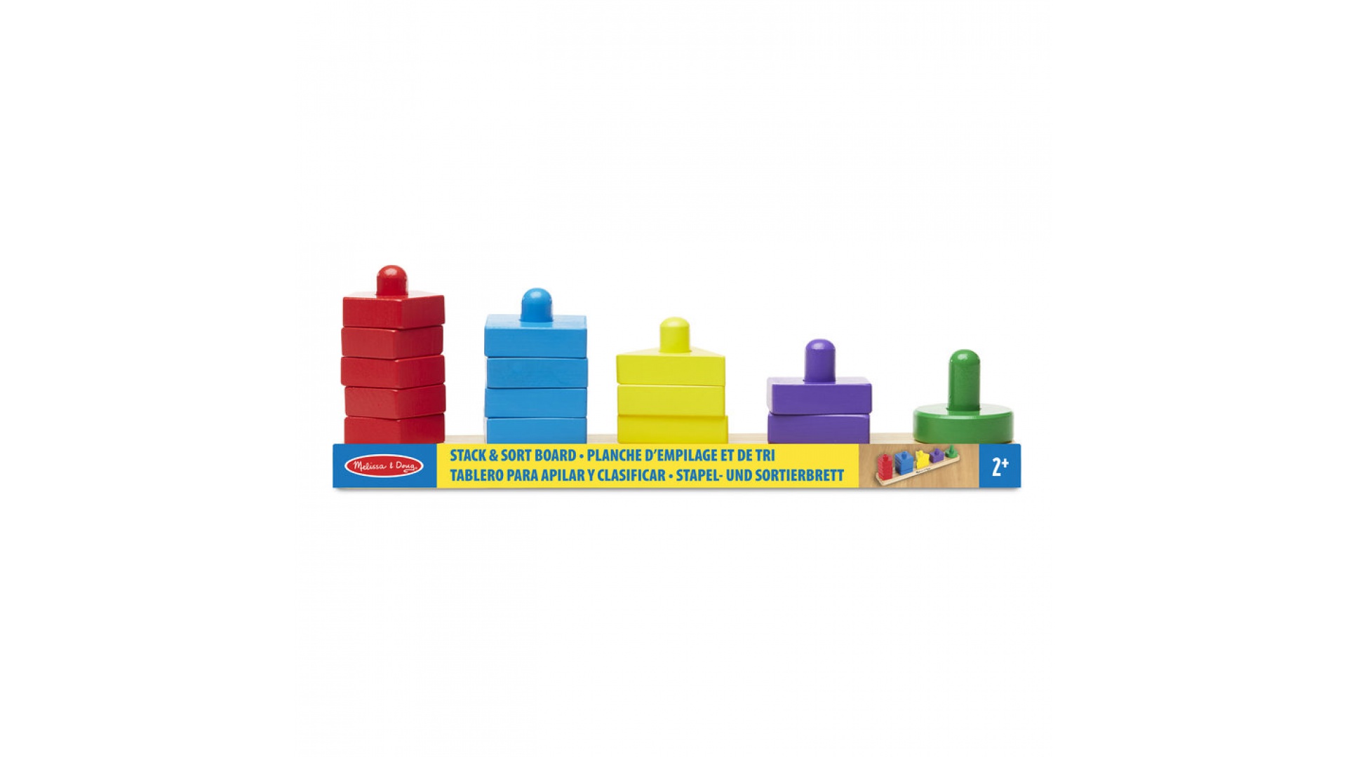 Melissa & Doug Drevené skladačka geometrické tvary 15 dielikov
