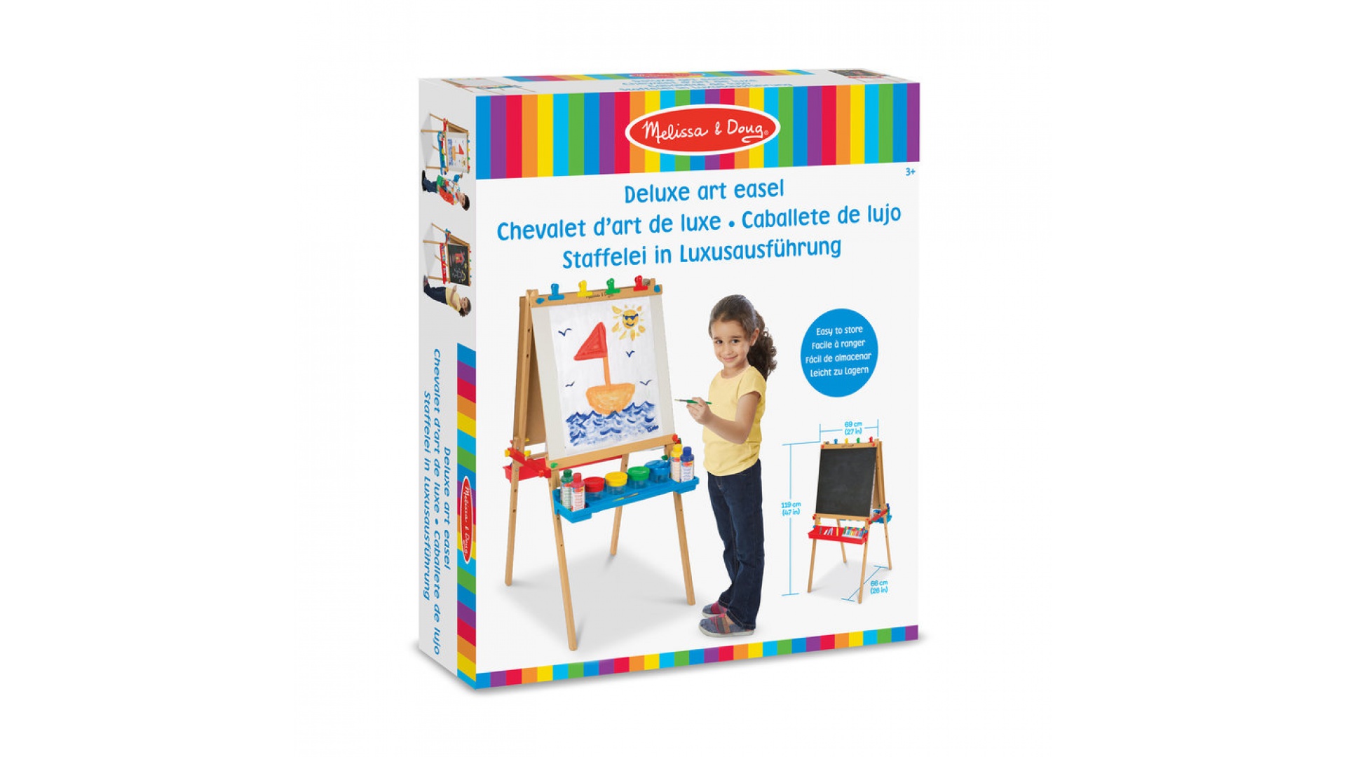 Melissa & Doug șevalet dublu din lemn