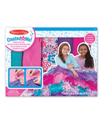 Melissa & Doug kreativno ustvarjanje flis odeja z cvetjem