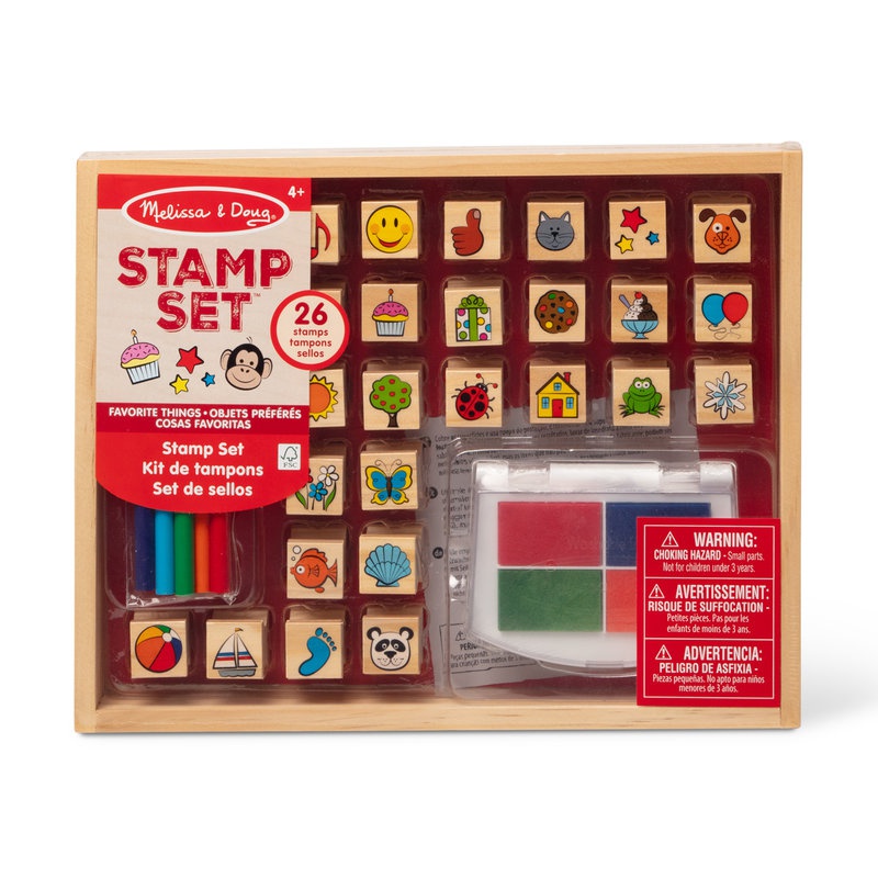 Melissa & Doug Lesene žige priljubljeni motivi 26 kosov