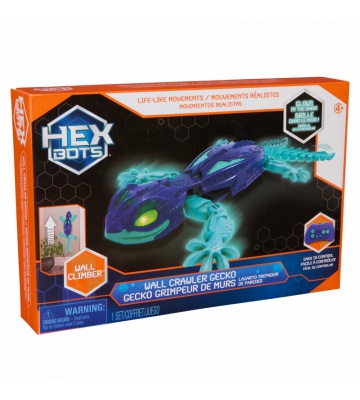 Hex Bots RC fosforescenčni Gekon, ki se plazi po stenah, turkizno