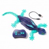 Hex Bots RC fosforescerende gecko, der kravler på vægge, turkis