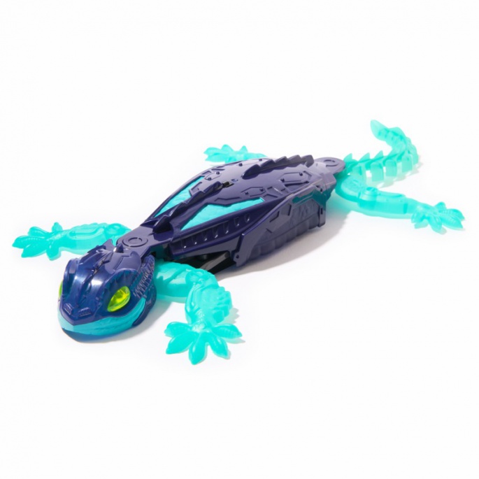 Hex Bots RC fosforescerende gecko, der kravler på vægge, turkis