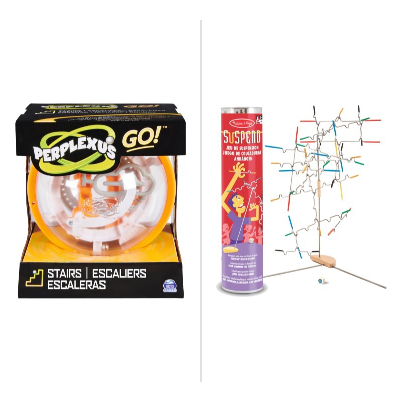Tilbudspakke: Perplexus Go trapper + Melissa & Doug balancespil med 25 % rabat
