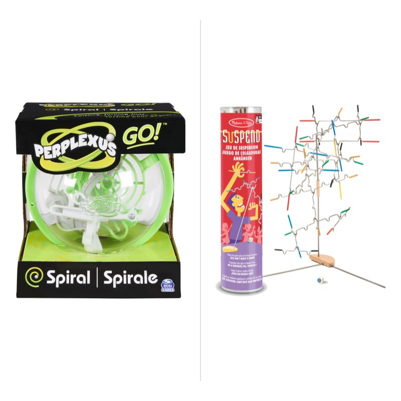Tilbudssæt: Perplexus Go spiral + Melissa & Doug balancespil med 25 % rabat