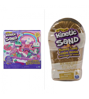 AKCIJA: Kinetic Sand komplet Enkratno kraljestvo + mali komplet mumije BREZPLAČNO