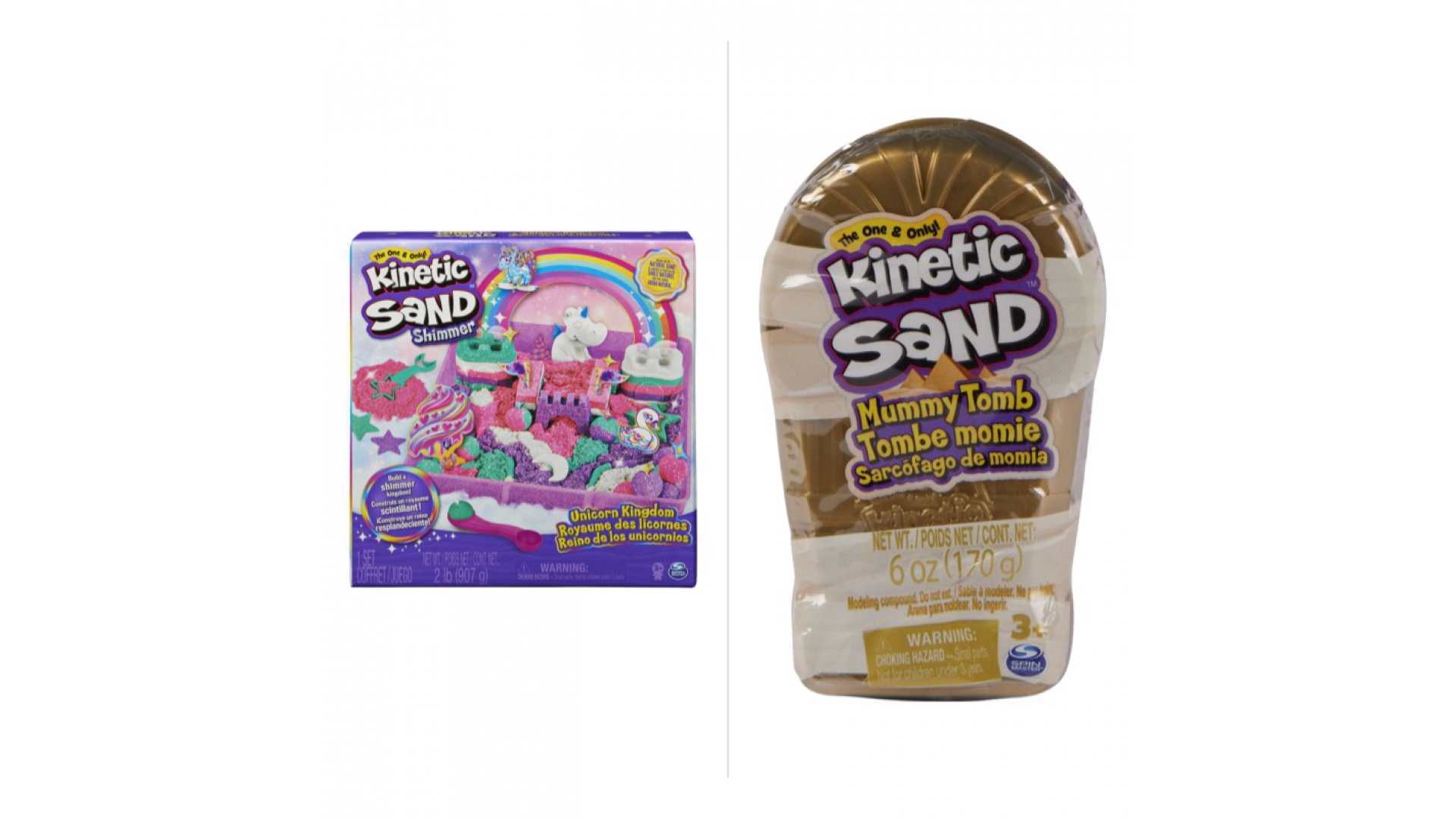 OFERTĂ: Kinetic Sand set regatul unicornilor + set mic mumie CADOU