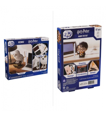 AKCE: Puzzle Harry Potter Hedvika na stojánku 3D + puzzle figurka Harry Potter 3D ZDARMA