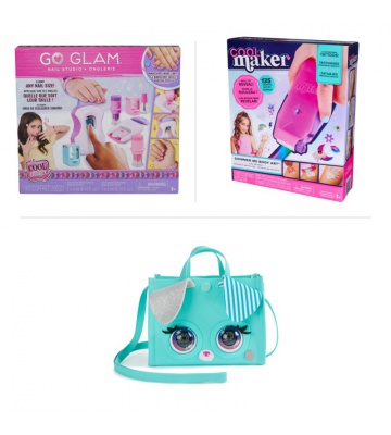 AKCE: Cool Maker nehtový salón s potisky + tetovací studio + Purse Pets kabelka ZDARMA