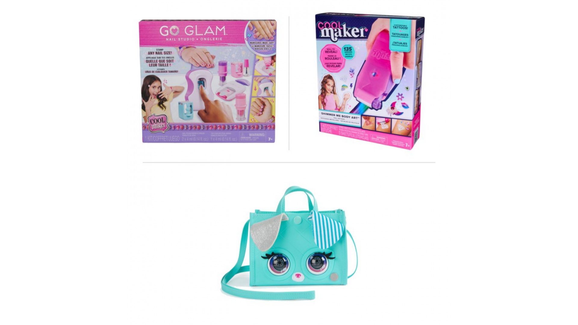 OFERTĂ: Cool Maker salon de unghii cu imprimeuri + studio de tatuaje + geantă Purse Pets GRATUIT