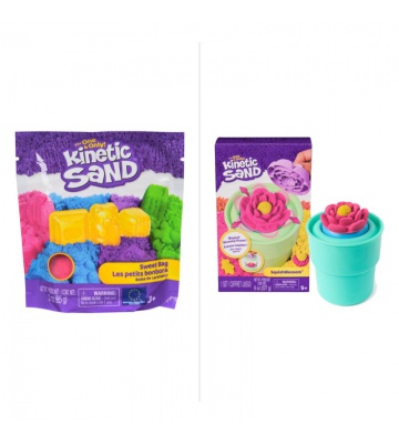 Ugoden komplet: Kinetic Sand bonbon pakiranje + razvijajoči se popki s 25 % popustom