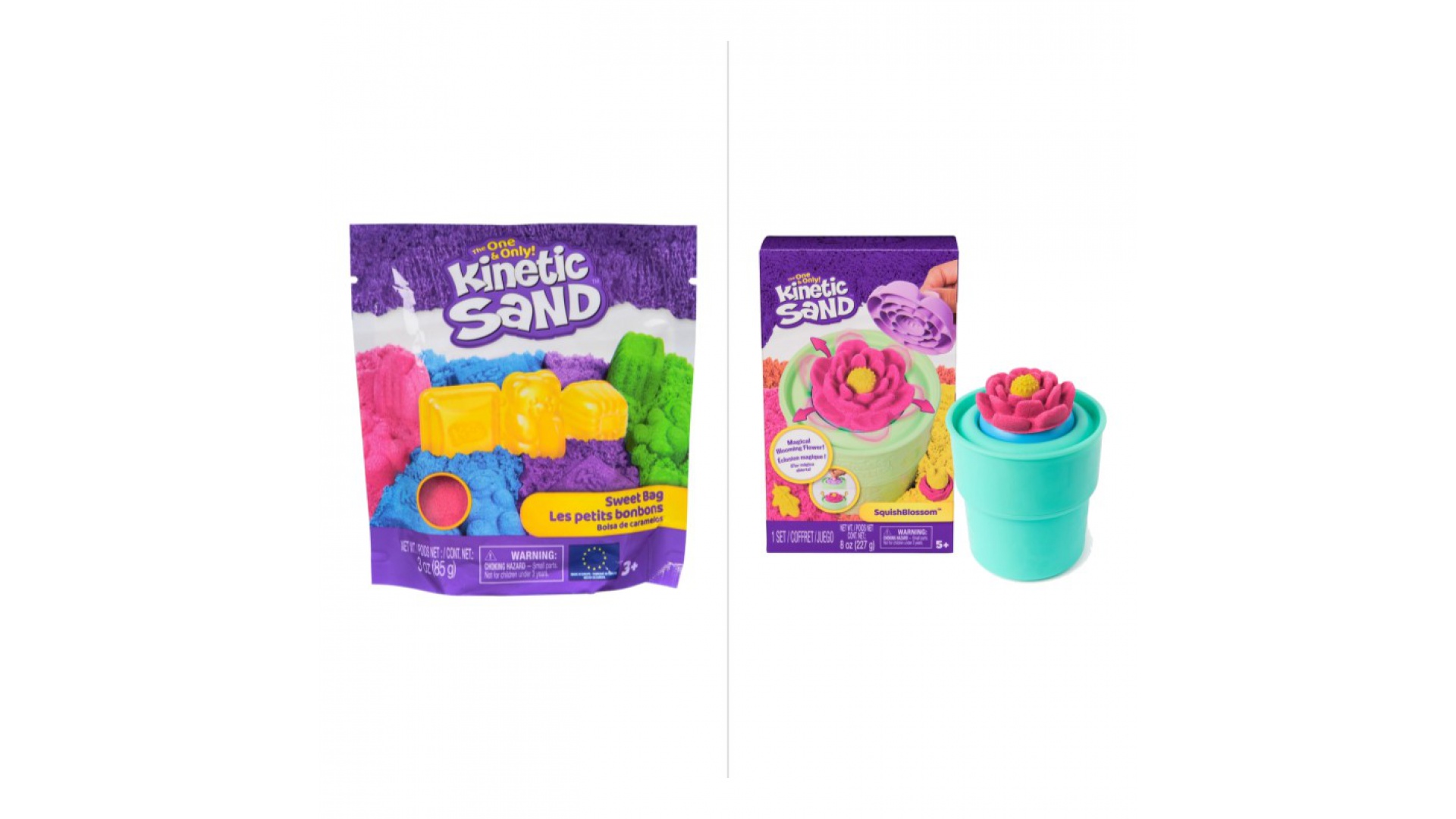 Set avantajos: Kinetic Sand pachet de bomboane + boboc care se dezvoltă cu reducere de 25 %