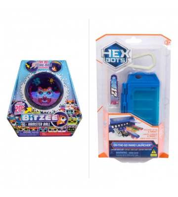Výhodný set: Bitzee interaktivní křeček + Hex Bots Nano s broukem se slevou 25 %
