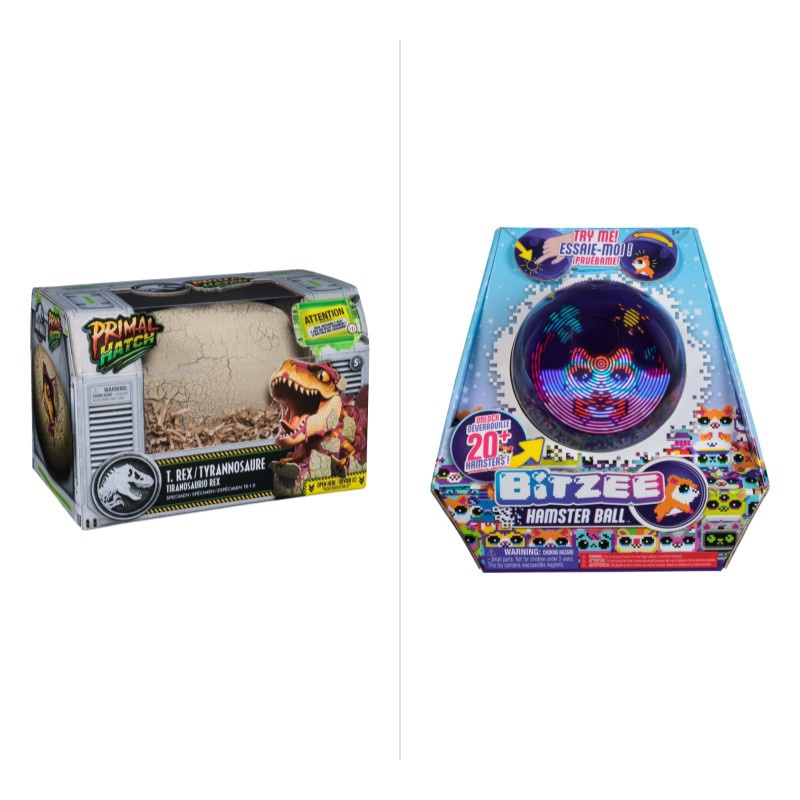 Edullinen setti: Primal Hatch Dino interaktiivinen T-Rex + Bitzee hamsteri pallossa 25 % alennuksella