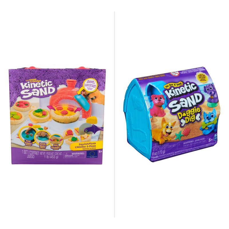 TILBUD: Kinetic Sand pizza fremstilling + hund i hundehus mini GRATIS